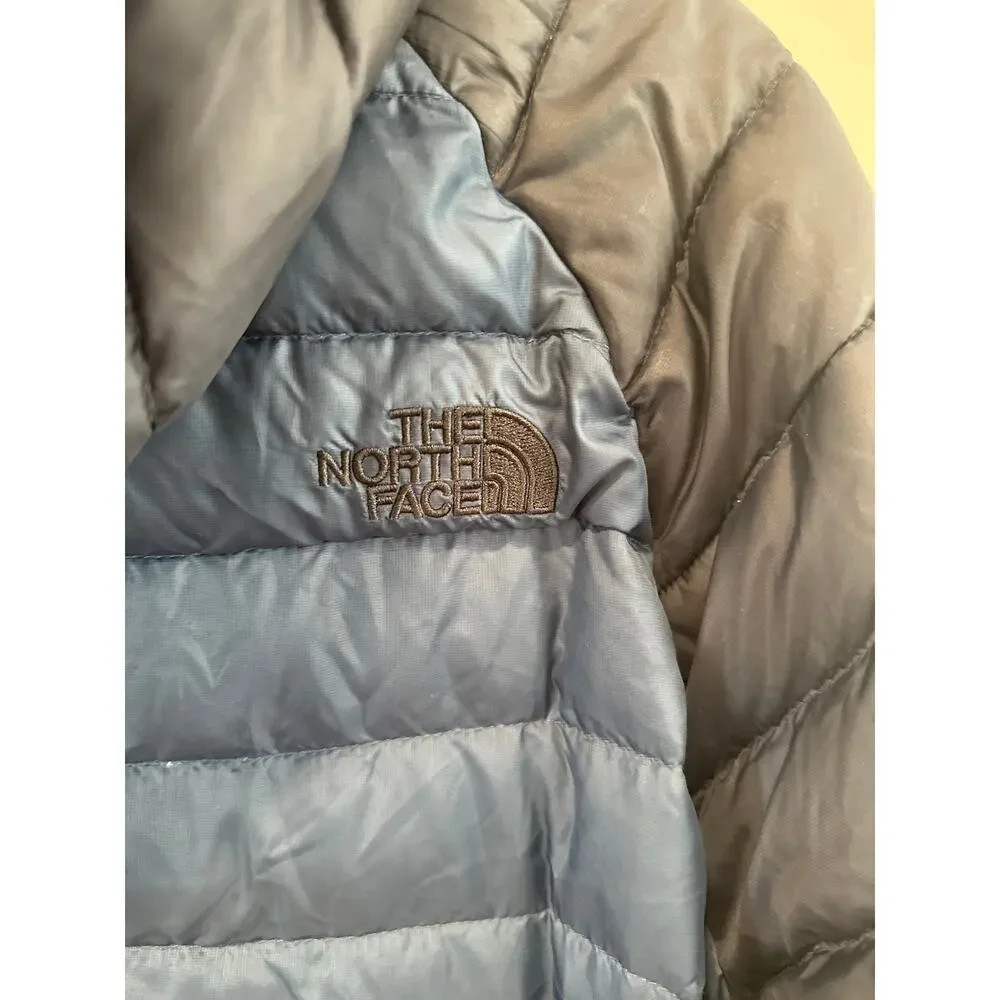 The North Face Hooded Down Quilted Packable Jacket Size M